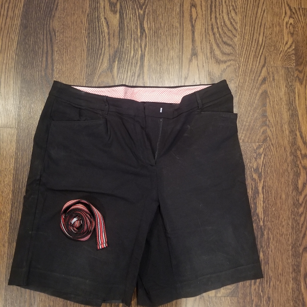 Stitch fix Black shorts stretchy with belt
